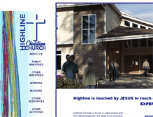 Tablet Screenshot of highlinechristian.org